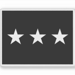 Pegatina Bandera general del brigadier de la Fuerza Espacia