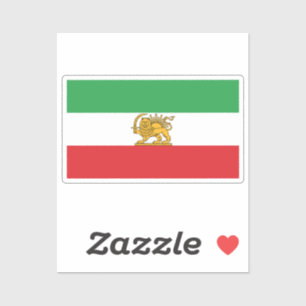 Pegatina Bandera histórica original del León y el Sol iraní