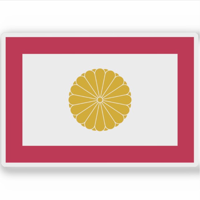 Pegatina Bandera imperial de Japón (1926 hasta la fecha) (Anverso)