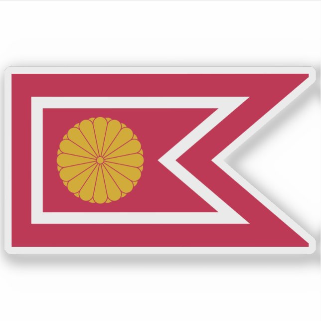 Pegatina Bandera imperial de Japón (1926 hasta la fecha) (Anverso)