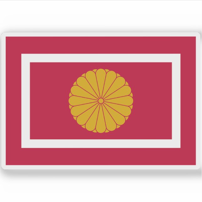 Pegatina Bandera imperial de Japón (1926 hasta la fecha) (Anverso)