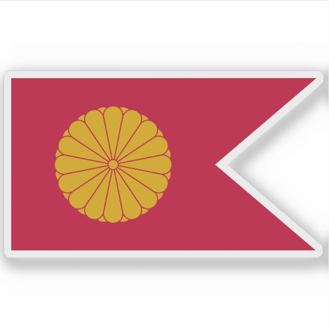 Pegatina Bandera imperial de Japón (1926 hasta la fecha) (Anverso)