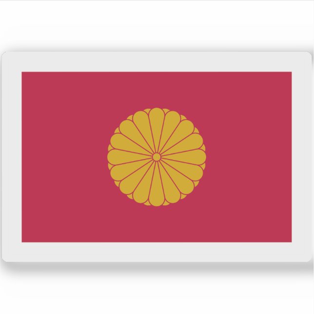 Pegatina Bandera imperial de Japón (1926 hasta la fecha) (Anverso)