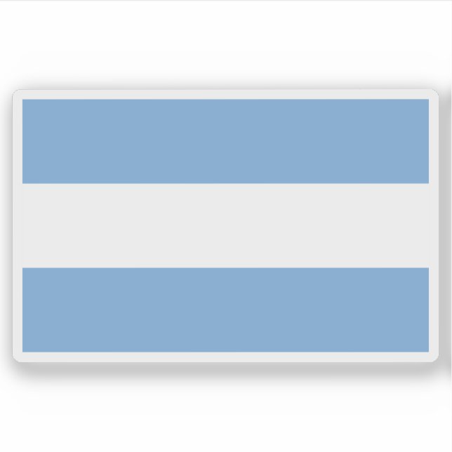 Pegatina Bandera nacional de Argentina (1812-1818) (Anverso)