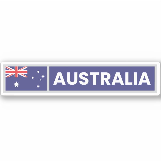 Pegatina Bandera nacional de Australia (Anverso)