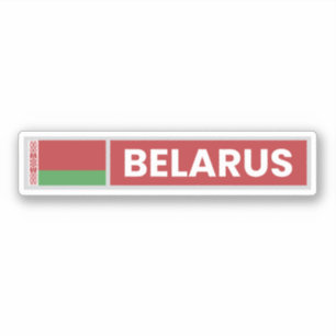 Pegatina Bandera nacional de Bielorrusia