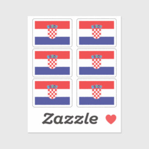Pegatina Bandera nacional de Croacia de 6