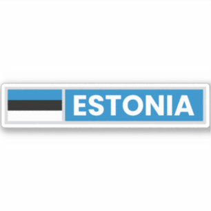 Pegatina Bandera nacional de Estonia