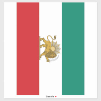 Pegatina Bandera Nacional de Irán de Persia de 1973