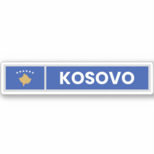 Pegatina Bandera nacional de Kosovo