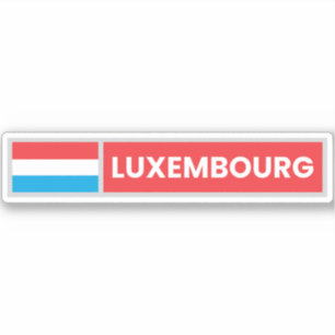 Pegatina Bandera nacional de Luxemburgo