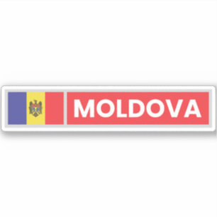 Pegatina Bandera nacional de Moldavia
