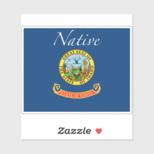 Pegatina Bandera nativa de Idaho