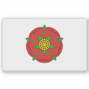 Pegatina Bandera no oficial de Lancashire, Inglaterra (hast
