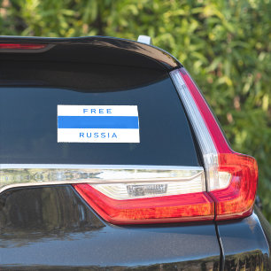 Pegatina Bandera nueva de Rusia Libre
