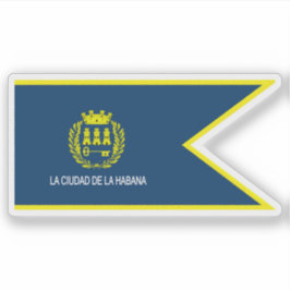 Pegatina Bandera oficial de La Habana, Cuba