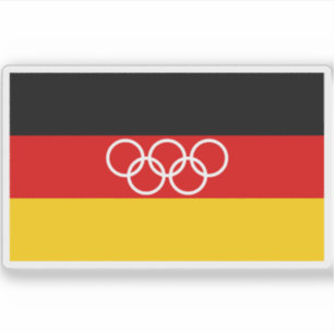 Pegatina Bandera olímpica alemana (1959-1968)