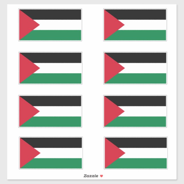 Pegatina Bandera palestina (س ت・ك・・・・・・・ف・ط ن س) (Hoja)