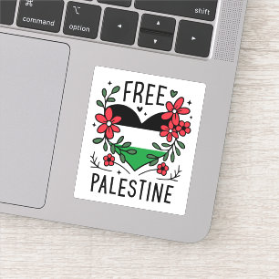 Pegatina Bandera palestina libre