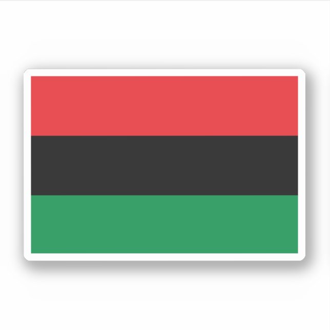 Pegatina Bandera Panafricana (Anverso)
