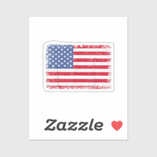 Pegatina Bandera Patriótica Estadounidense Para Hombres Niñ