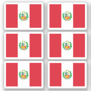 Pegatina Bandera peruana