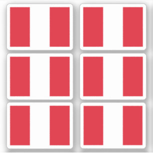 Pegatina Bandera peruana