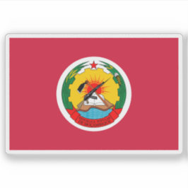 Pegatina Bandera presidencial de Mozambique (1975-1983)