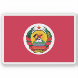 Pegatina Bandera Presidencial de Mozambique (1983-1990)