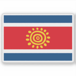 Pegatina Bandera propuesta de Angola (2003)