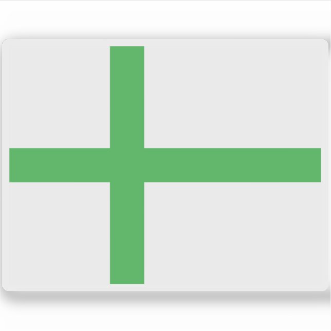 Pegatina Bandera propuesta de Groenlandia (1991) (Anverso)