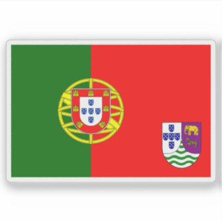 Pegatina Bandera propuesta de la Angola portuguesa (1965)