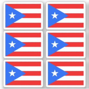 Pegatina Bandera puertorriqueña