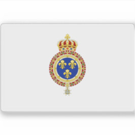 Pegatina Bandera real de Francia (época de restauración de 