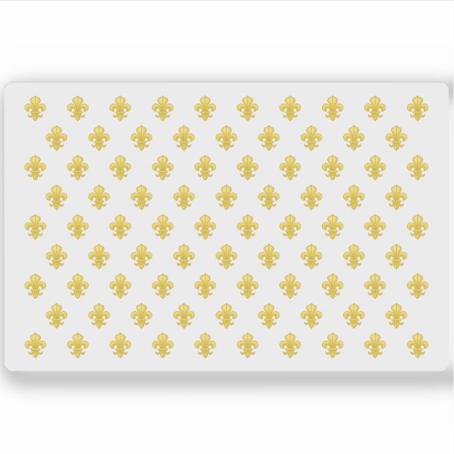 Pegatina Bandera real estándar de Francia (Anverso)