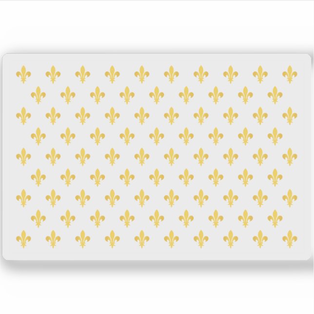 Pegatina Bandera Real Estándar de Francia (...-1789,1814-18 (Anverso)