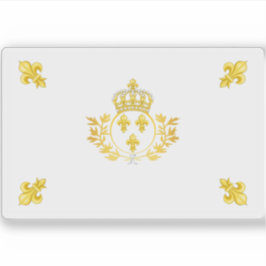 Pegatina Bandera real estándar de Francia (1814-1830)