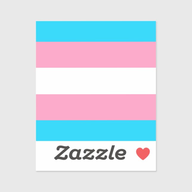 Pegatina Bandera Transgénero | LGBTQIA+  (Hoja)