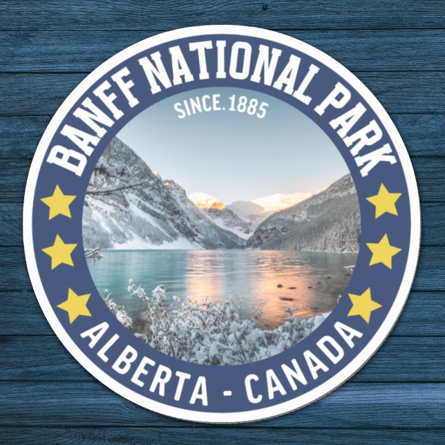 Pegatina Banff National Park Alberta Canada Since 1885 (Subido por el creador)