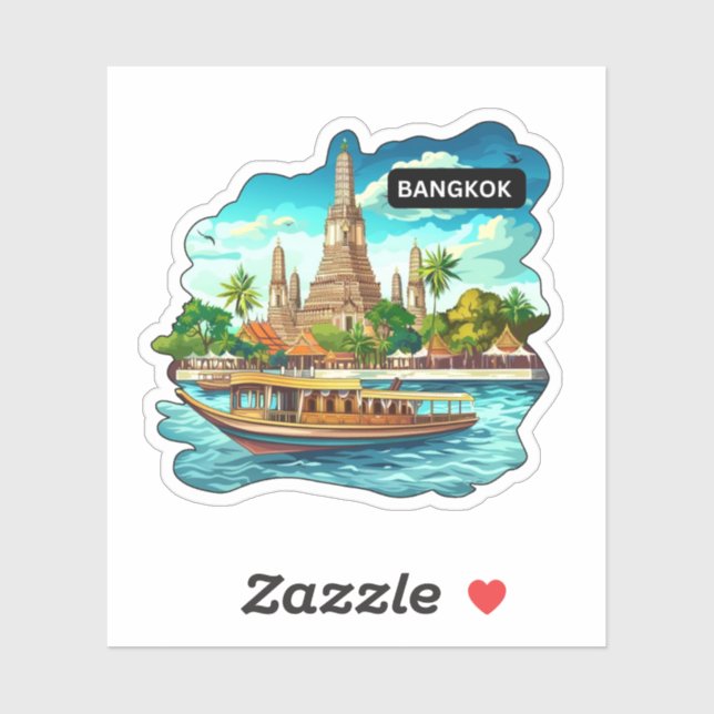 Pegatina Bangkok, Tailandia (Hoja)
