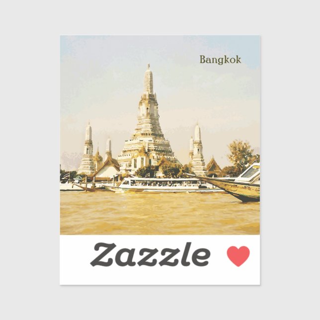 Pegatina Bangkok, Tailandia (Hoja)