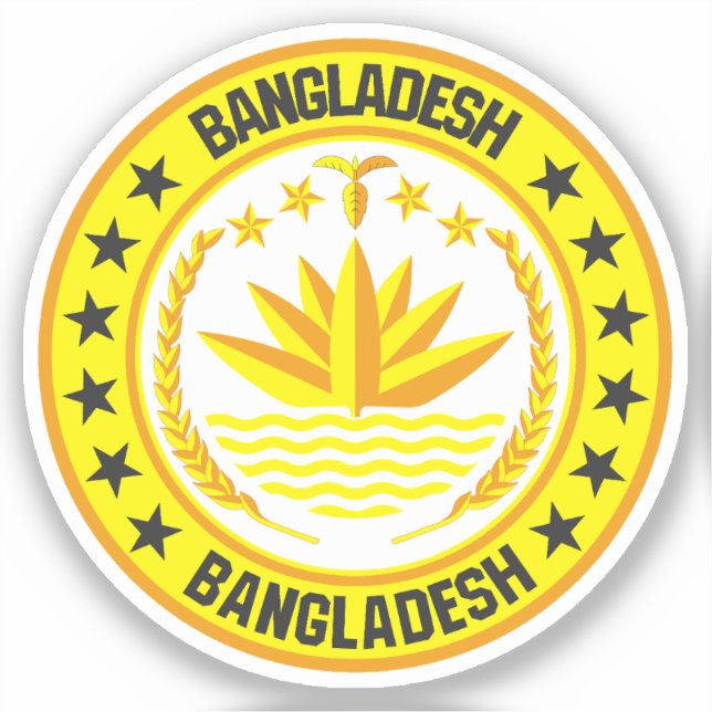 Pegatina Bangladesh (Anverso)