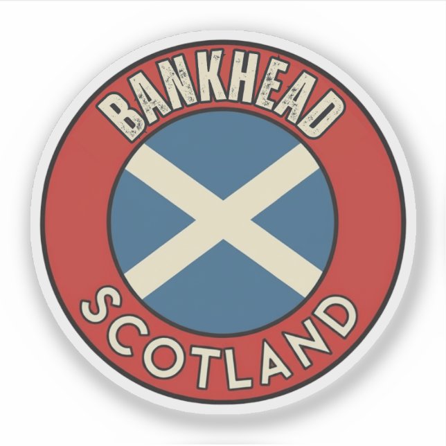 Pegatina Bankhead, Escocia (Anverso)