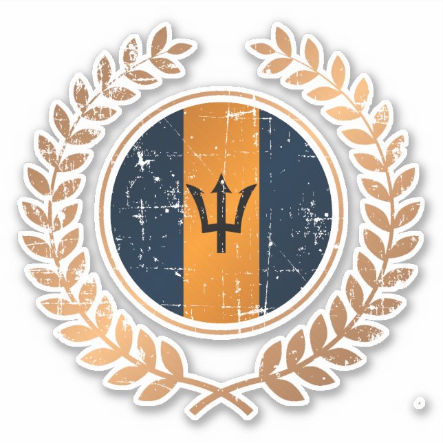 Pegatina Barbados (Anverso)