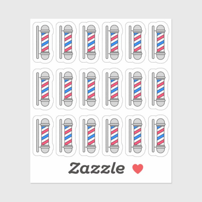 Pegatina Barbershop Salon Haircut Planner (Hoja)