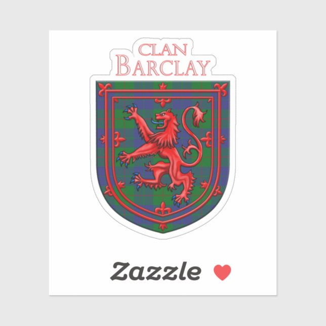 Pegatina Barclay Hunting Tartan Scottish Plaid (Hoja)