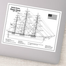Barco Clipper Flying Cloud - Plano del barco BD