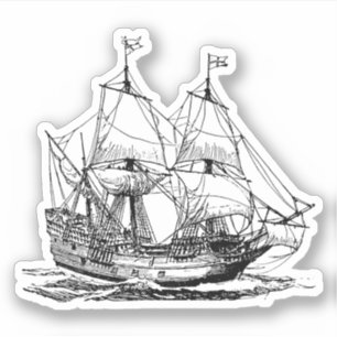 Pegatina Barco de Colón