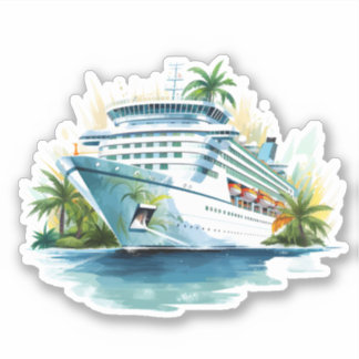 Pegatina Barco de crucero