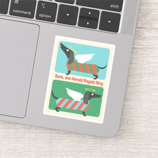 Pegatina Bark, el canto de los ángeles del Herald (Detalle)